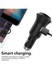 QC3.0 Fast Charging Car Charger Adapters Double USB Port with Carbon Monoxide Detection & Window Broken Function