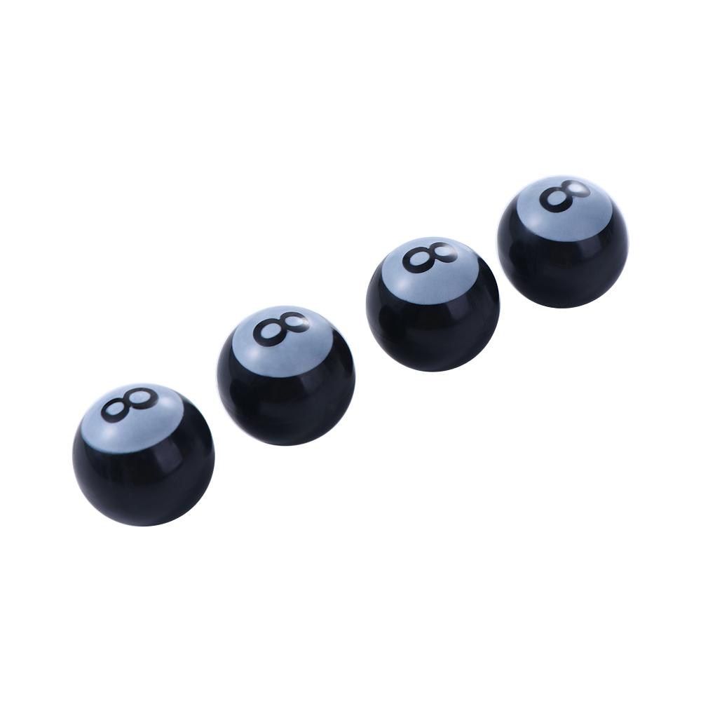 Rims Billiards Dustproof "Pool 8 Ball" Tyre Stem Air Caps Dust Cover Wheel Caps Valve Stem Caps