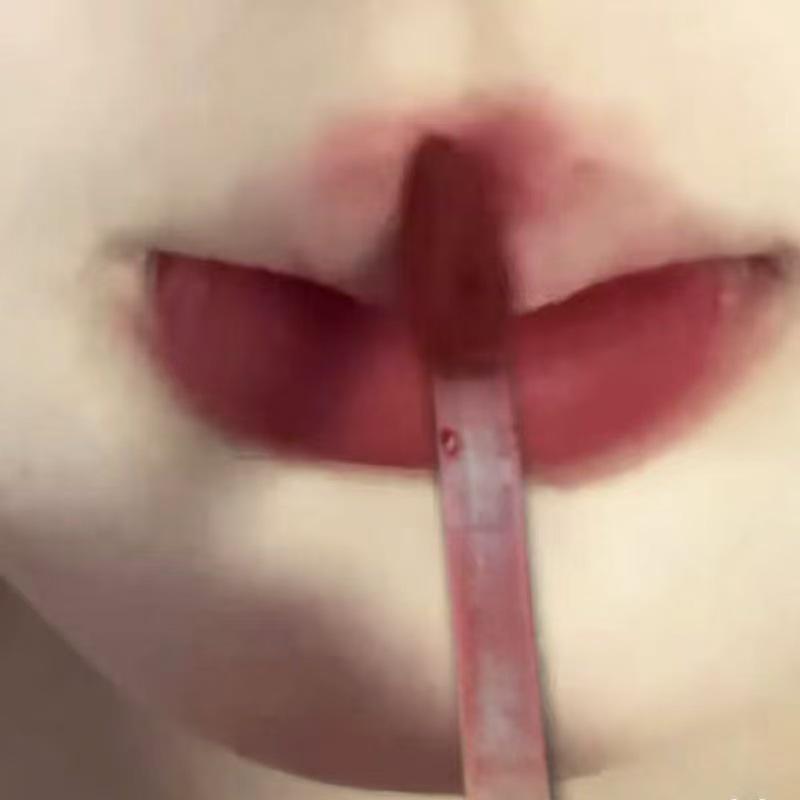 Nude Apricot Matte Lip Mud - Soft Mist, Non-Staining, Whitening Makeup for Students