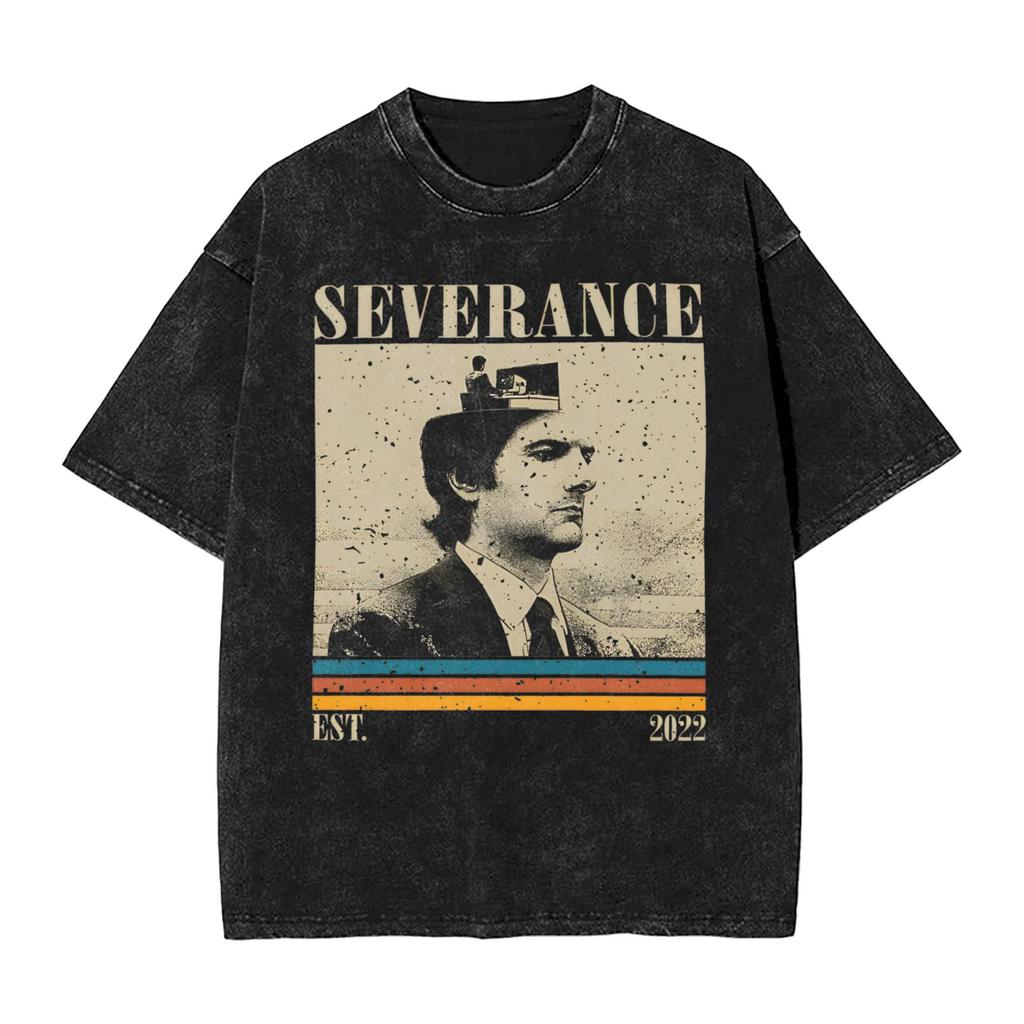 Mens T Shirt Defiant Jazz Severance Tv Show Washed T Shirts Harajuku  Summer Tee Shirt Streetwear Cotton Tops Plus Size 2xl