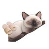 Floor Mat Non-Slip Backing Cat Design Easy Maintenance Versatile Rug Living Room Bathroom Kitchen Home Decor
