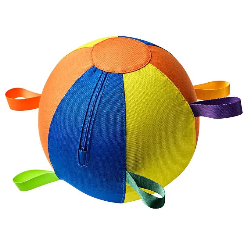 Large Herding Ball for Dog Durable Interactive Dog Toy Ball Inflatable Water Resistant Dog Training Ball Medium Large Breeds (Multicolor,XS-25cm) разноцветный