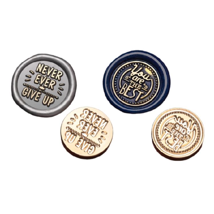 Envelope Emboss Wax Seal Stamp Head Removable Sealing Brasses Stamp Head Gift