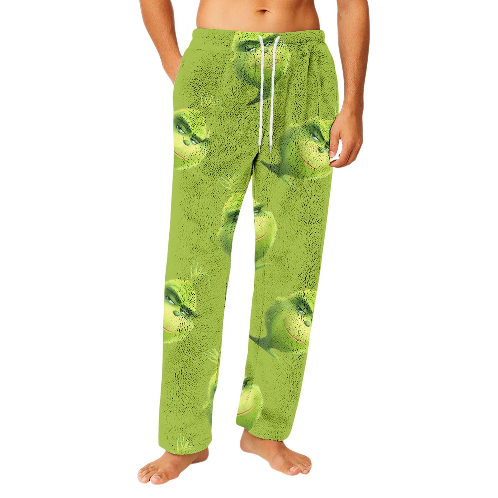 

Мужские фланелевые брюки с карманами на кулиске, домашняя одежда, штаны для сна XXXL