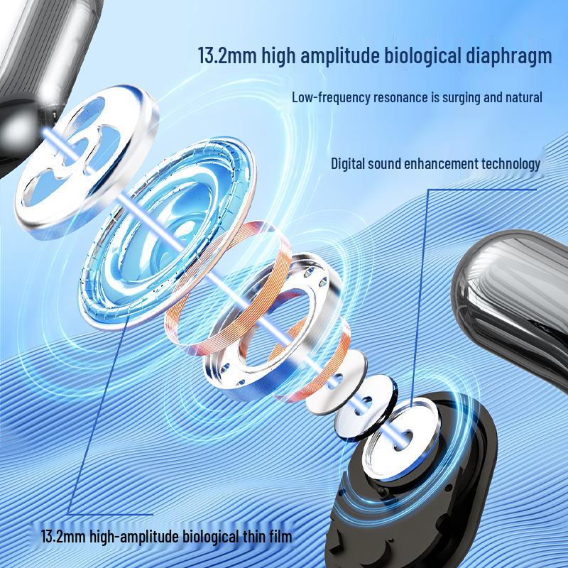 T29 Air Conduction Ear Hook Bluetooth Earphones - Non-In-Ear, Long Battery Life, Compact for Sports