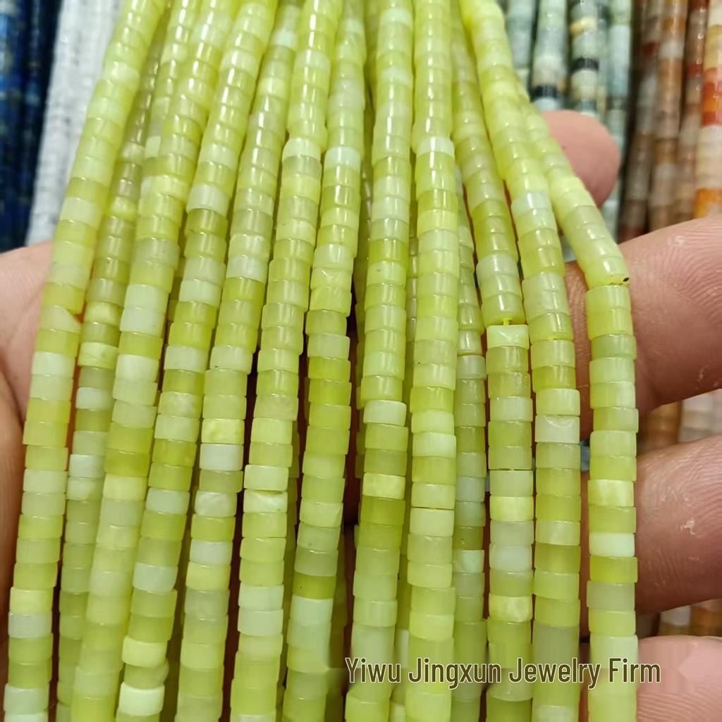 2x4mm Natural Agate Stone Separator Beads for DIY Jewelry Making - Loose Semi-Finished Accessories In Stock
