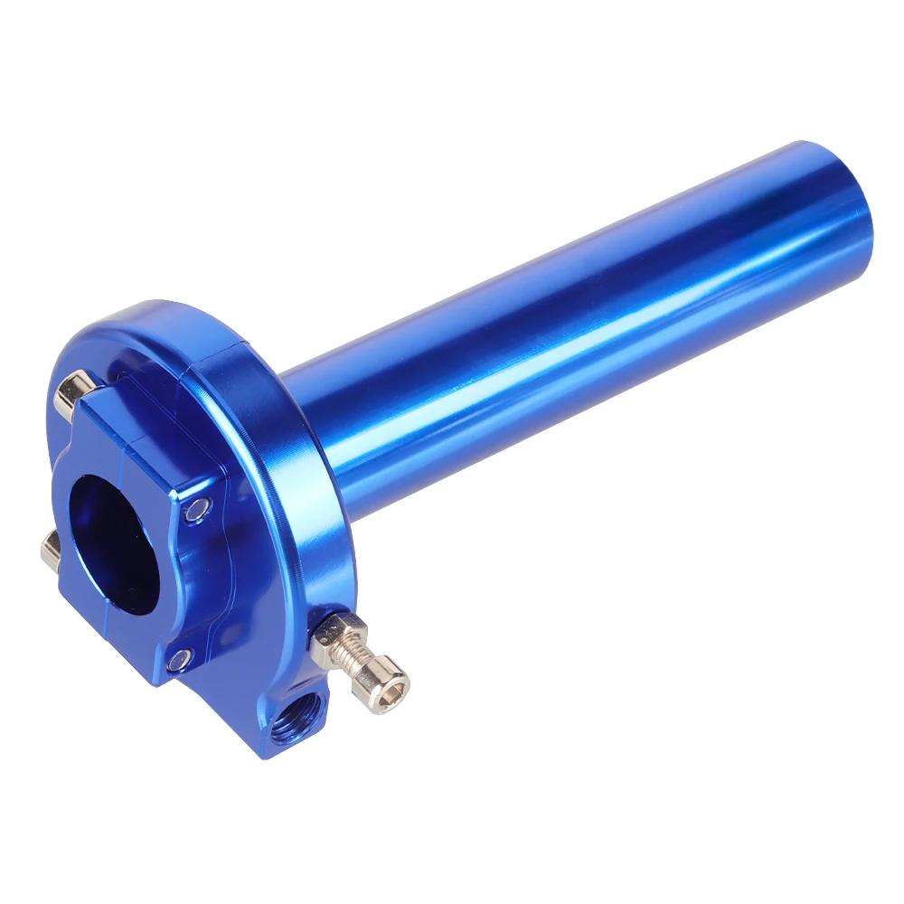 Universal Motorcycle 7/8" CNC Aluminum Accelerator Throttle Twist Grips Handlebars for Most Moped Dirt Pit Bike Scooter ATV Quad