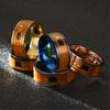 NFC Stainless Steel Phone Chip Dripping Oil Dual Dragon Pattern Smart Ring Gift