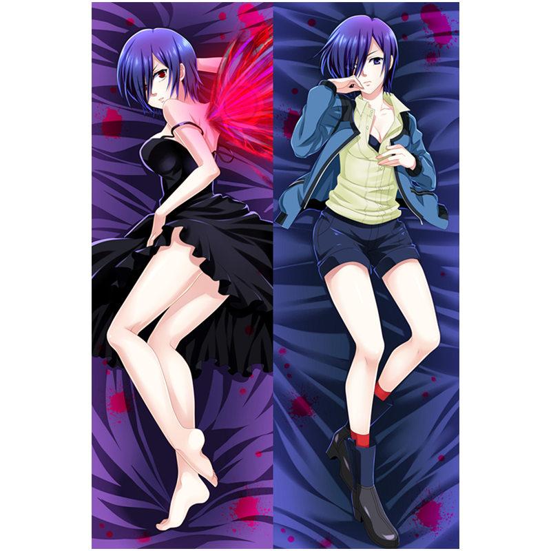 

Аниме Токио вурдалак наволочки Kaneki Ken маска Touka Touka Kirishima Dakimakura чехол двустороннее постельное белье обнимающая наволочка для тела 34x100cm Peach Skin небесно-голубой