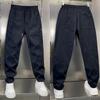 Summer men's straight casual pants thin solid color splicing breathable quick-drying trousers fashion trend loose sweatpants