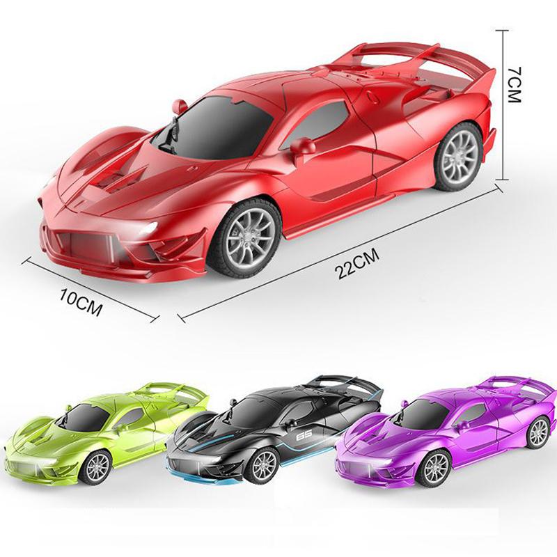 Remote Control Car Toy for Kids with LED Lights Controller Electric Racing Vehicle for Boy Girl Birthday Gift