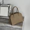 Women's bag 2024 new lychee pattern first layer cowhide shell bag large capacity niche commuter shoulder handbag