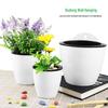 Wall-Mounted Automatic Watering Flower Pot - Lazy, Large Round Plastic for Greenery & Small Plants