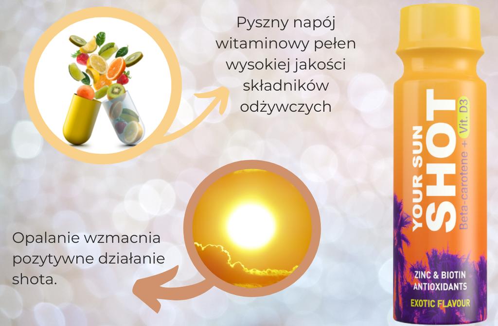 Votre Sun Shot Vit. Boisson solaire D3 x5 pièces