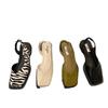 2025 Summer Women's French Square-Toe Soft Sole Sandals