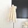 Pure Love Song Prefectural Style Small Flying Sleeve Dress Women's Summer New Casual Fungus Edge Slimming Skirt A-line Skirt
