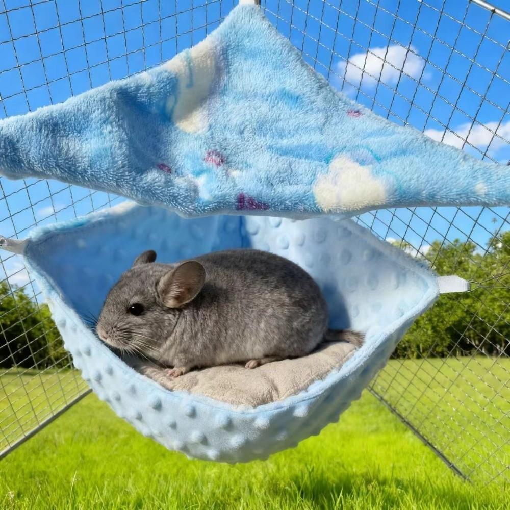 Warm Parrot Cage Hammock Soft Hanging Squirrel Bed Portable Bird Sleeping Bag For Sugar Glider