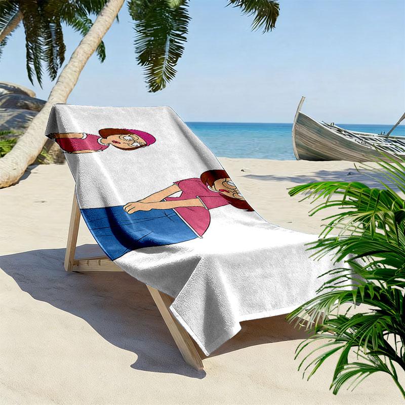 Meg Griffin Print Beach Towel, Large Soft Quick Dry Towel for Beach Camping Swimming