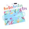 Cloth Fishing Game Hook and Loop Educational Color Matching Soft Fabric Fishing Toys for Toddlers