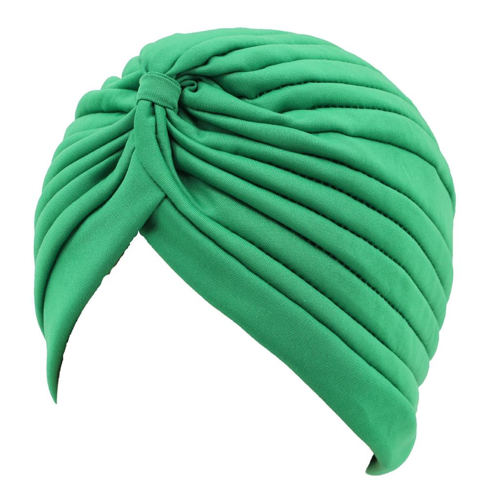 Versatile Solid Color Women's Baotou Hat with Striped Bottom