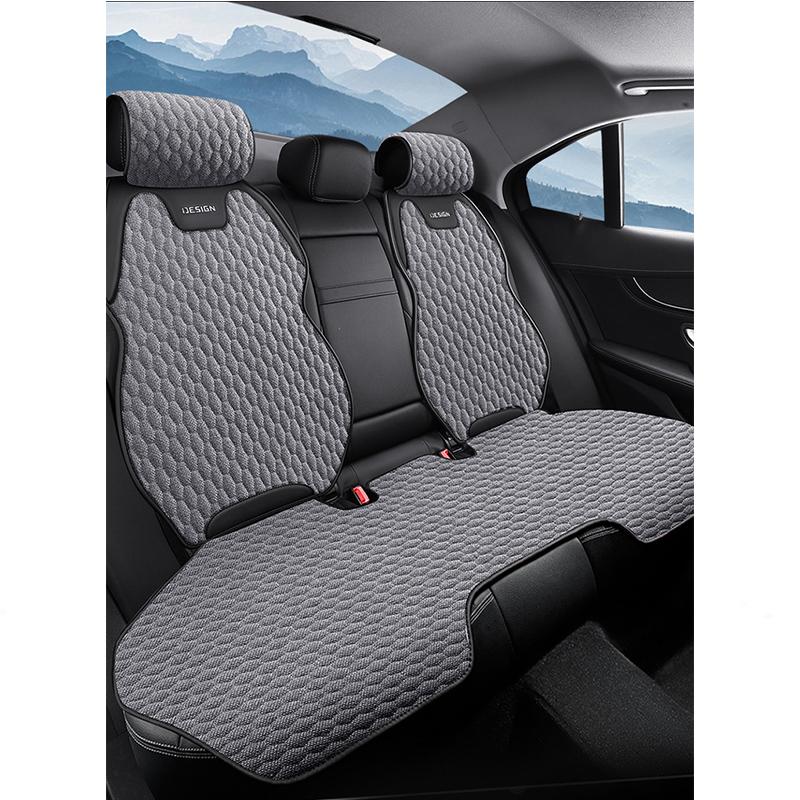 Universal Car Seat Cover Linen Front Seat Anti-slip Breathable Seat Cushion Fashion Car Interior Protection Pad Accessories