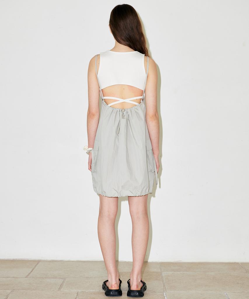 Slow Garments Parachute Mini Dress - Black