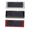 NVMe M.2 Heatsink Temperature Display Aluminum High Performance SSD Cooler with Dual Thermal Silicon