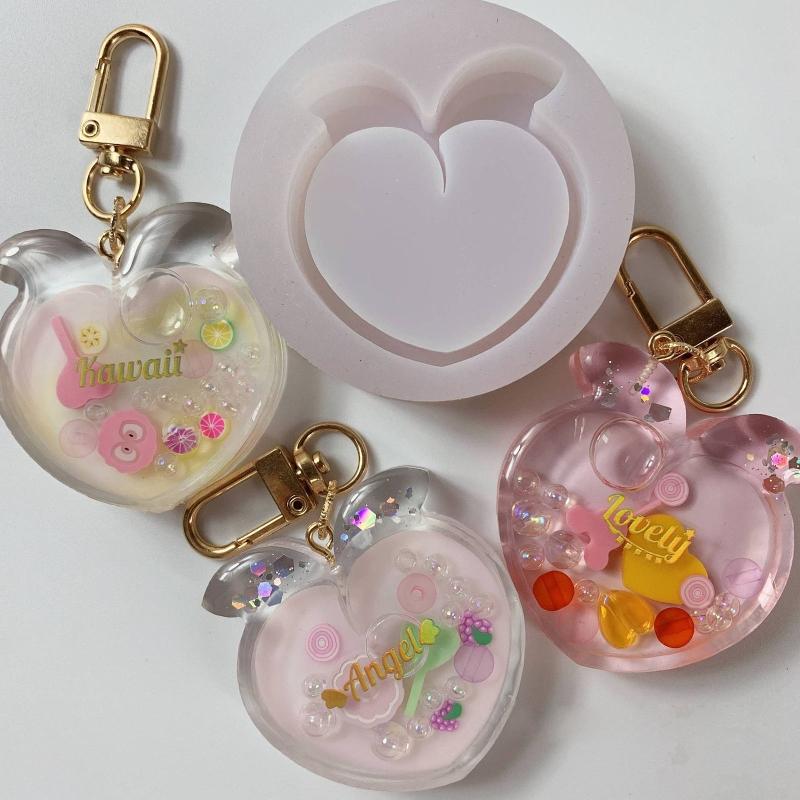 Keychain Pendant Quicksand Molds Silicone Accessories Mold Liquid Sand Ornaments Mould Practical Jewelry Making Tool