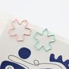 Pink Sakura Flower Paper Clips for Office Stationery
