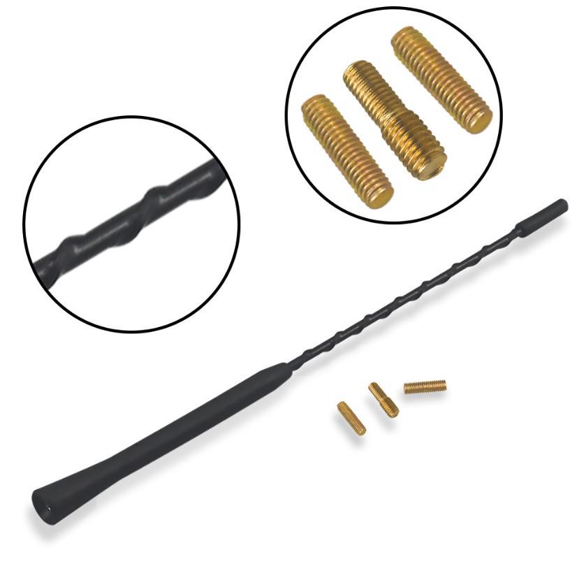 High-Frequency Enhanced Car Radio Antenna with Metal Extension Cable