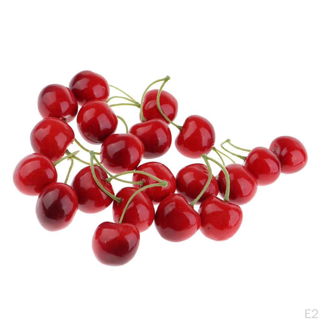 Cerejas Vermelhas Frutas Pedaços