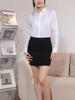 Women's High Waist Slimming Pencil Skirt for Spring and Autumn Fashion