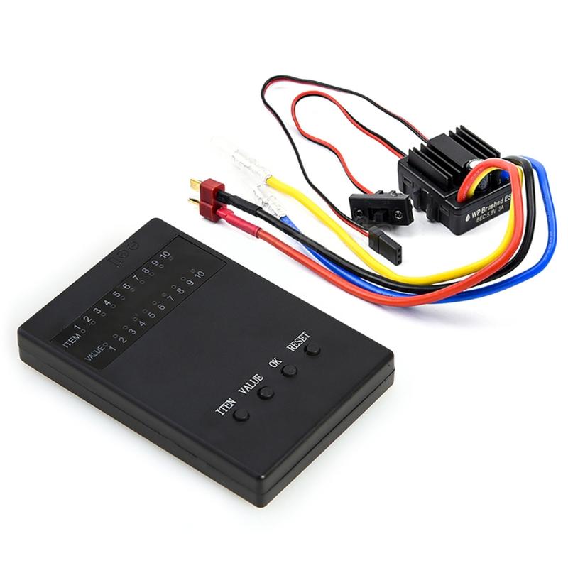 

High Quality 1:10 1/8 Scale 80A 1080 Brushed ESC Electronic Speed Controller For DIY RC Vehicle Brush Electric Regulator 1