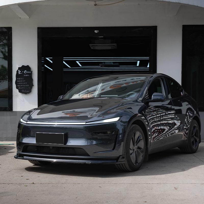 Front Bumper Front Lip Front Shovel Kit For Tesla New Model Y Juniper 2025+ Body Spoiler Splitter Segmented Front Bumper Kit