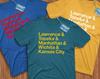Kansas Cities Shirt! Reppin' Manhattan, Topeka, Lawrence, Wichita, & Kansas City!