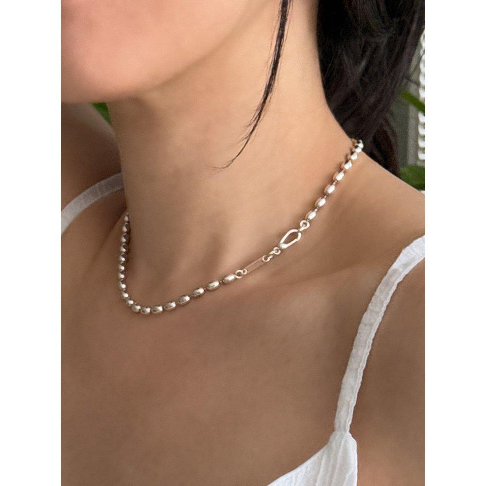 Volume Egg Ball Chain Necklace_Mvn60