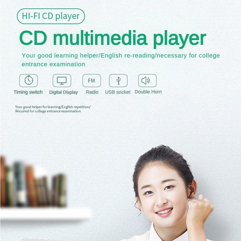 Tragbare Nachhilfe-Maschine Bluetooth Multifunktionale Lernmaschine Wandmontierter CD-Player Bluetooth-Album-Player 172*178*38mm