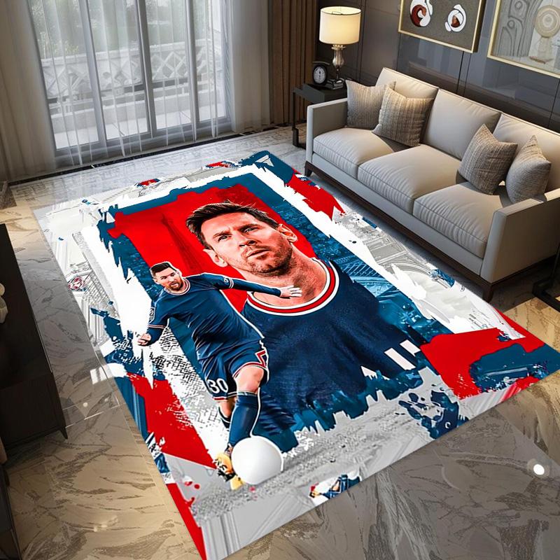 Ziel Messi: Triumph Rosa Teppich Fußmatte Druck Schutzpolster Kunst Badezimmerteppich