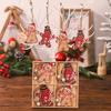12Pcs Gingerbread Man Wooden Ornaments Xmas Tree Hanging Pendant Merry Christmas Decor for Home Party Navidad Gift New Year 2025