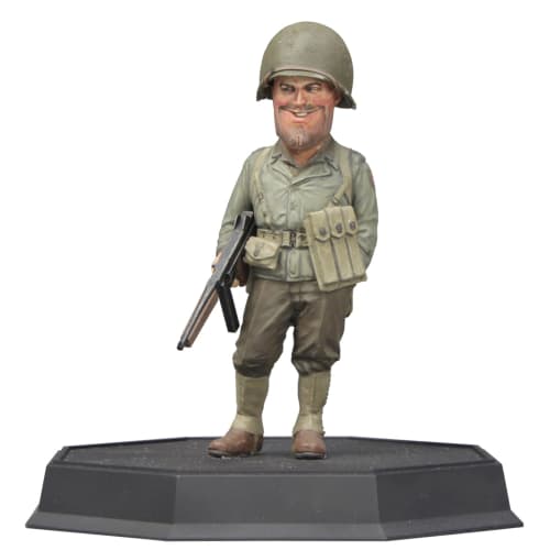 

Fine Molds 1/12 World Fighter Collection WWII US Army Infantry Sergeant Rogers & Thompson M1A1 Plastic Model Kit (Unpainted Assembly Kit) FT02