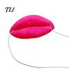 Halloween Costume Accessory Funny Red Lip Face Masque, Big Sausage Mouth Cosplay Prop, Comfortable Wearable Props Novelty Prank Lips Gag Toy for Party