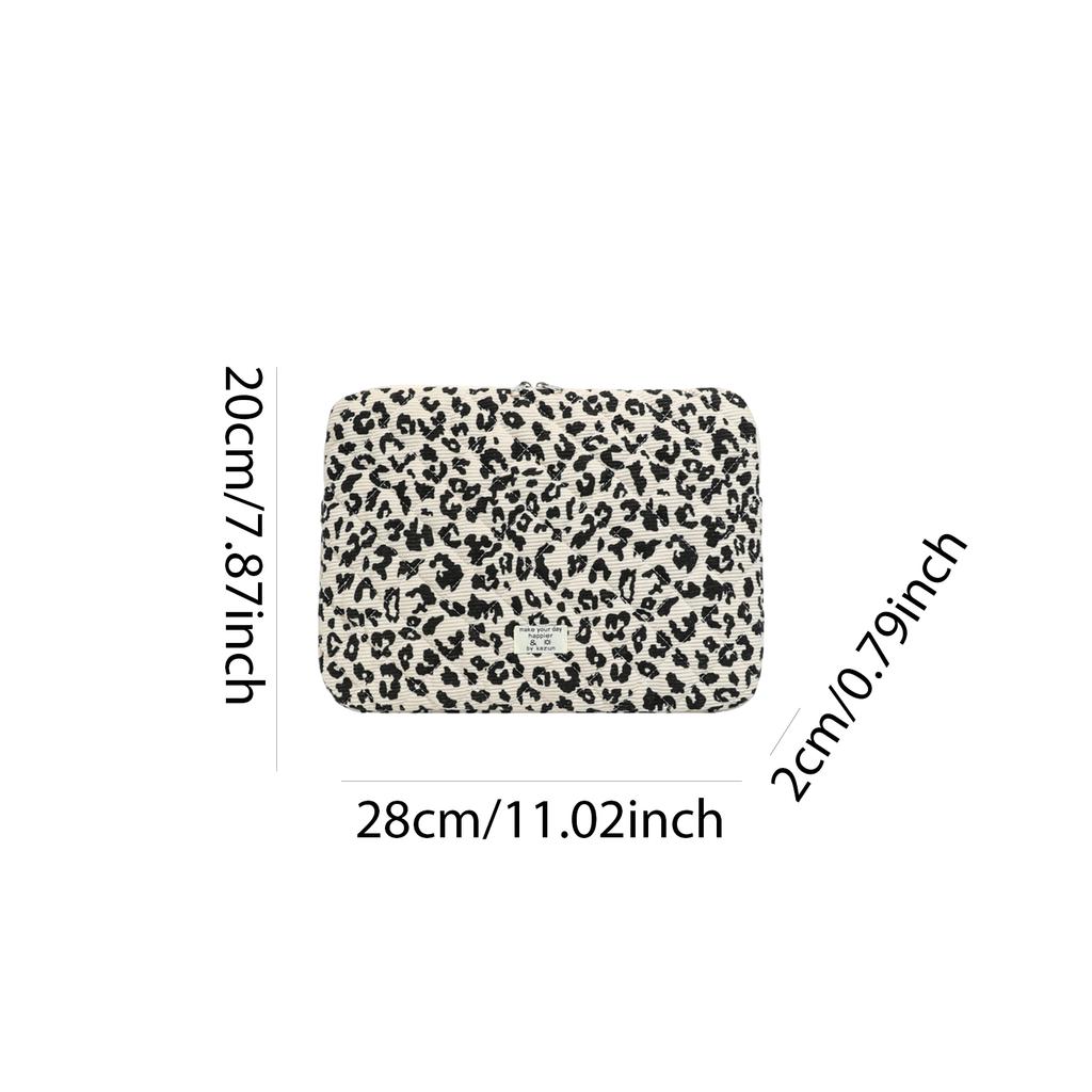Leopard Print Portable Laptop Case Laptop Carrying Case Laptop Storage Bag for 11/13/15 Inch Laptops