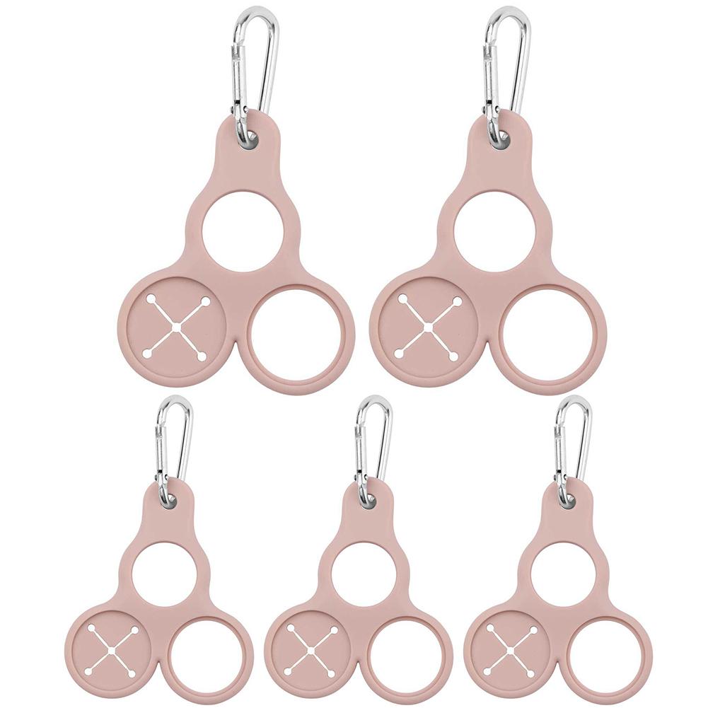 3pcs Silicone Water Bottle Buckle Water Bottle Holder 3 Holes Water Bottle Hanging Buckle Portable Beverage Container Holder