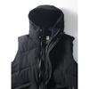 Japan fashion Retro Cotton-padded Vest Men's Winter Hood Warm Vest Outerwear Foreign Trade Cattle Goods Short Casual Vest Waistcoat