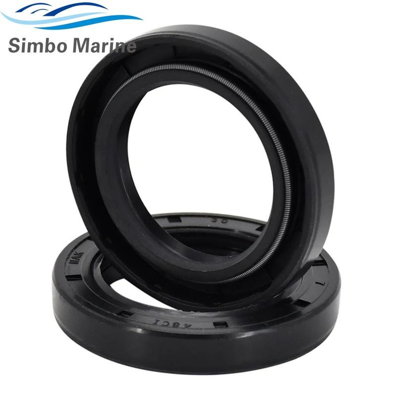 2pcs Oil Seals 93101-30M17 93101-30002 93101-30019 18-0266 Compatible with Yamaha Outboard Engines V4 V6 115HP чёрный