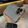 Luxury Plating Bling Glitter Rhinestones Gem Diamond Phone Case For iPhone 17 16 15 13 12 11 14 Pro Max Camera Protection Cover