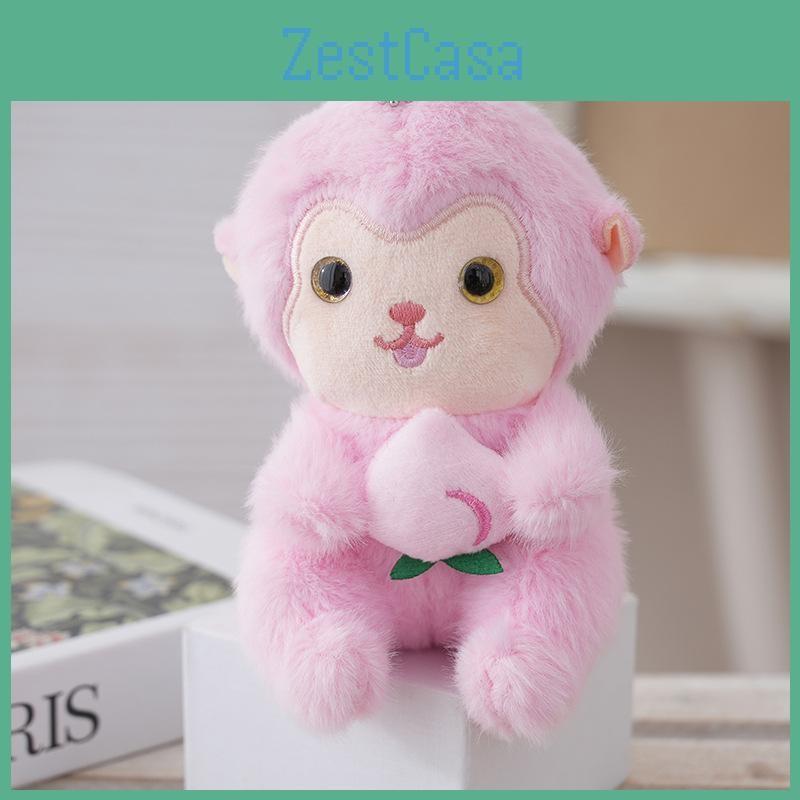 Plush Monkey Soft Keychain Pendant Figure Cotton Backpack Accessory Collecting
