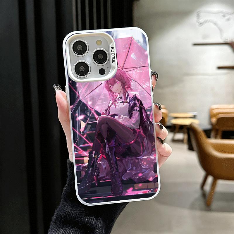 

Honkai Star Rail Кафка Мягкий чехол для телефона для iPhone 15 16 17 Pro Max 17Air 16E 14 Plus 13 12 Mini Ударопрочный чехол Задняя панель iPhone 16 Plus