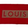 LOUIS VUITTON M71295 LV logo Monogram pattern cashmere Echarpe Baroda Scarf Red cashmere Women Used