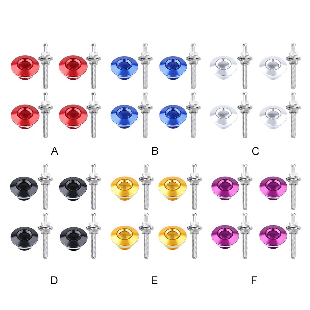 4pieces Carbon Fiber Hood Locks For Extra Security Insurance For Car Bonnet Car Hood Lock